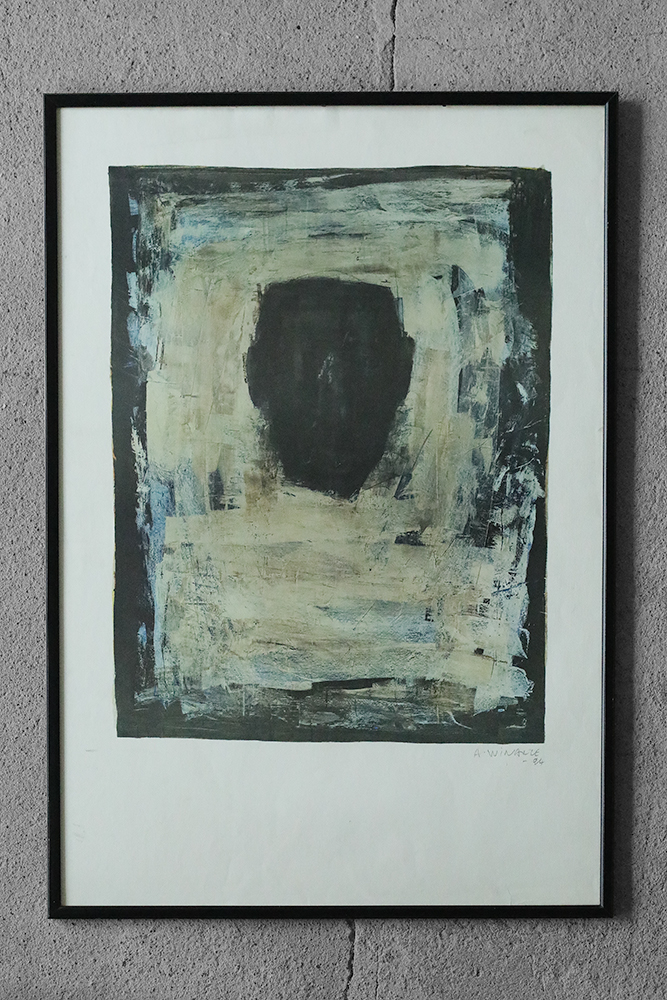 Alain Winance, Composition, Color lithograph, 1990s, Framed