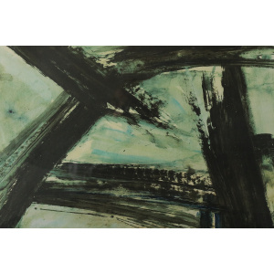 Frans Minnaert, Composition, Color lithograph on Simili Japon Paper, 1990s, Framed