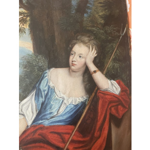 Sir Godfrey Kneller oil on panel Mrs Voss Catherine Kneller