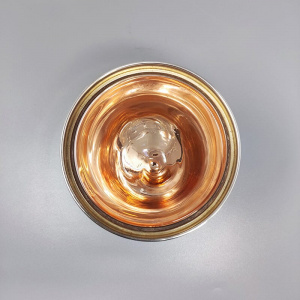 1960s Stunning ice bucket in stainless steel by Aldo Tura for Macabo