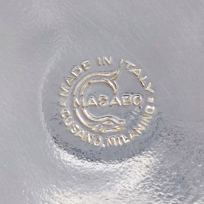 1960s Stunning ice bucket in stainless steel by Aldo Tura for Macabo