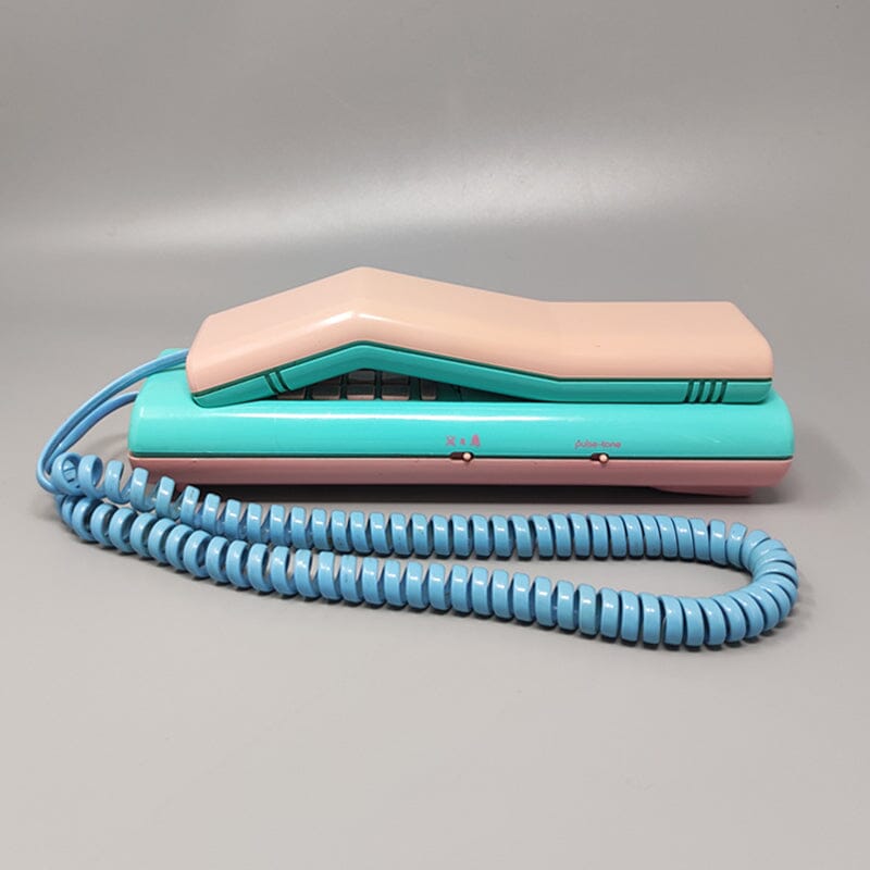 1980s (1989) Gorgeous Swatch Twin Phone "1st Model". Memphis Style