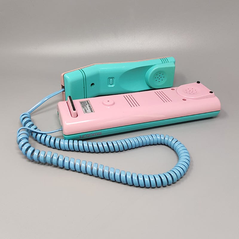 1980s (1989) Gorgeous Swatch Twin Phone "1st Model". Memphis Style