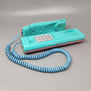 1980s (1989) Gorgeous Swatch Twin Phone "1st Model". Memphis Style