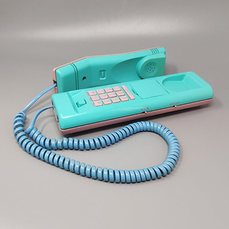1980s (1989) Gorgeous Swatch Twin Phone "1st Model". Memphis Style