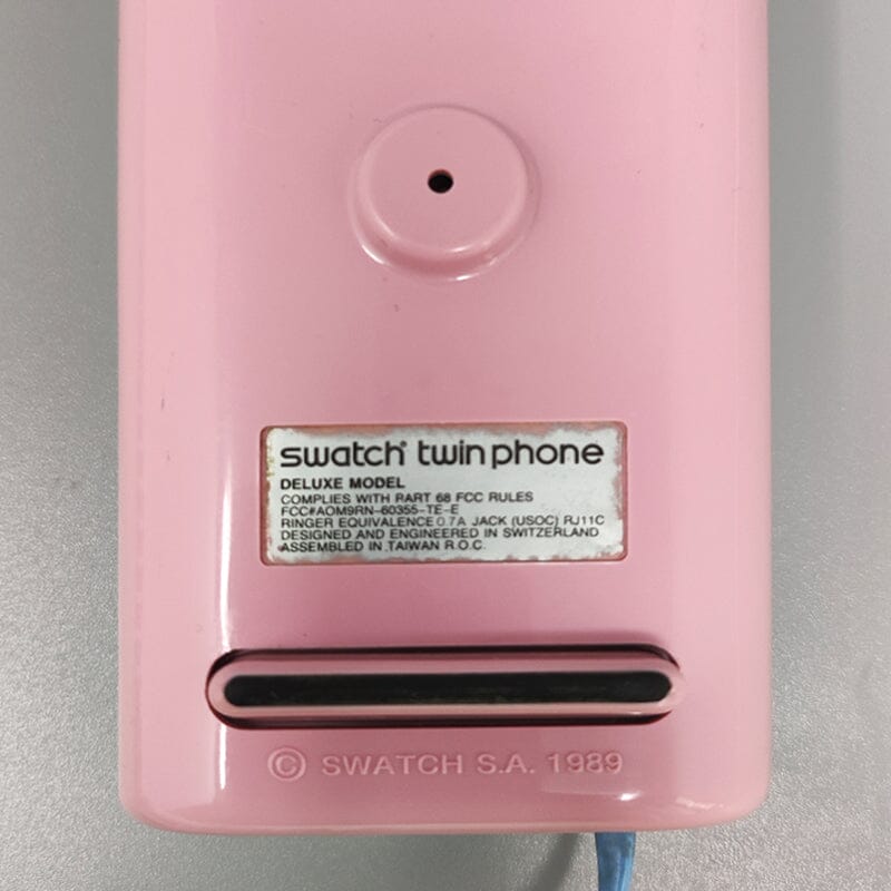 1980s (1989) Gorgeous Swatch Twin Phone "1st Model". Memphis Style