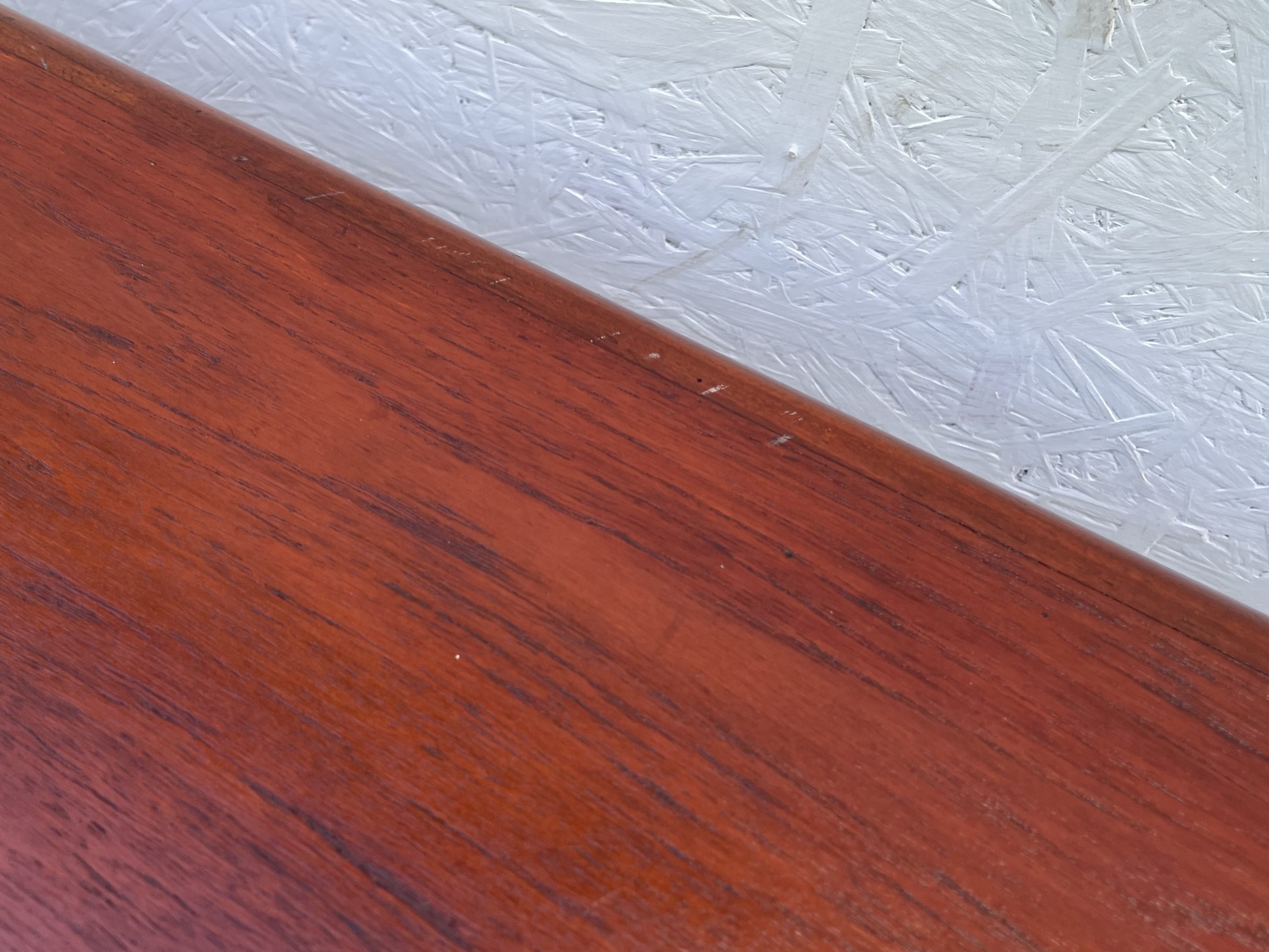 Long, Mid Century Dark Wood Coffee Table