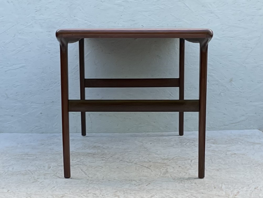 Long, Mid Century Dark Wood Coffee Table