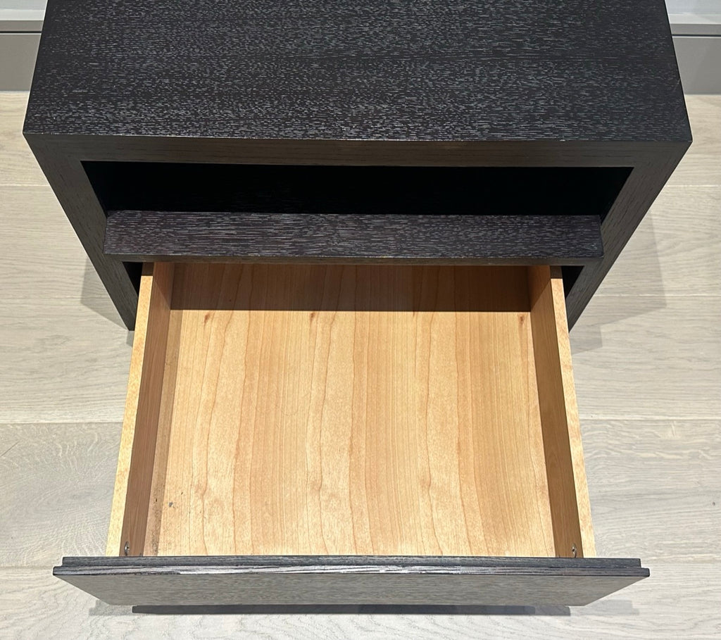 Contemporary Oak Custom Made Bedside Tables, 1990s