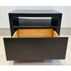 Contemporary Oak Custom Made Bedside Tables, 1990s