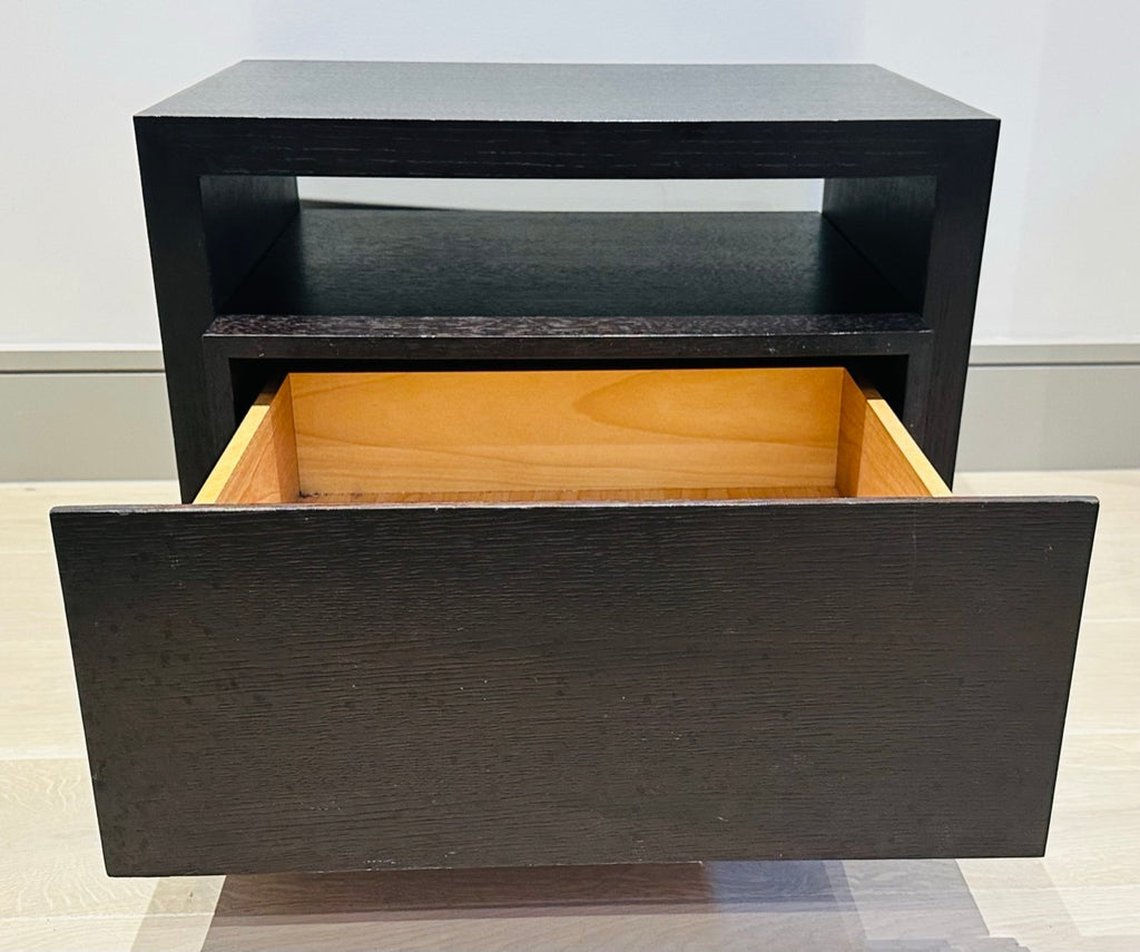 Contemporary Oak Custom Made Bedside Tables, 1990s