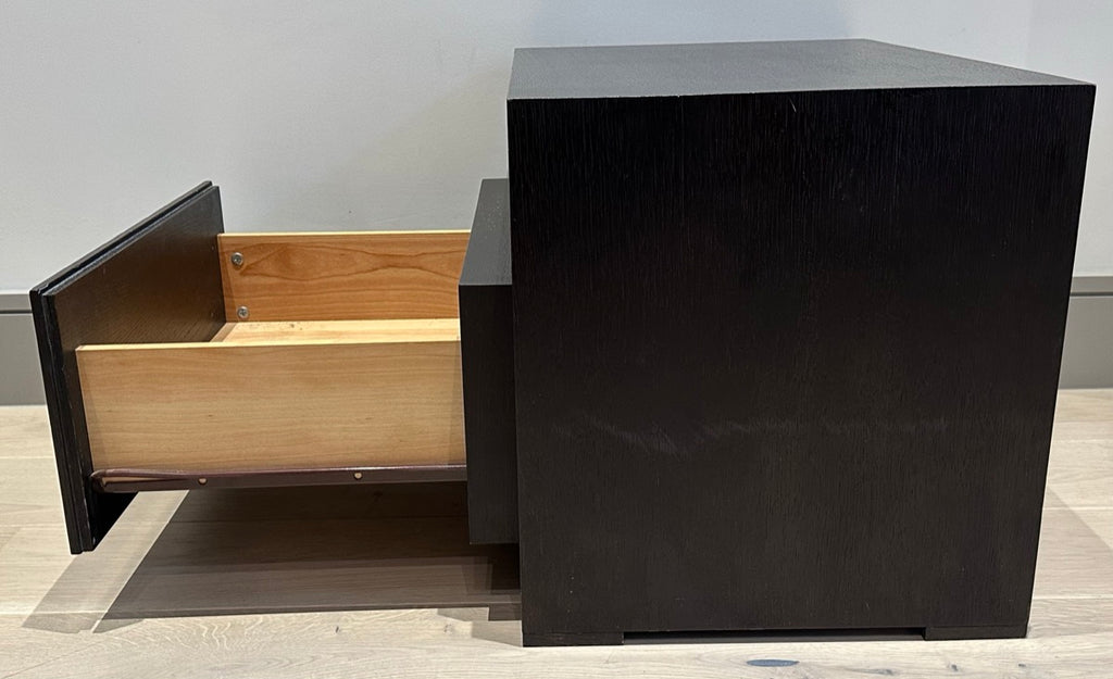 Contemporary Oak Custom Made Bedside Tables, 1990s