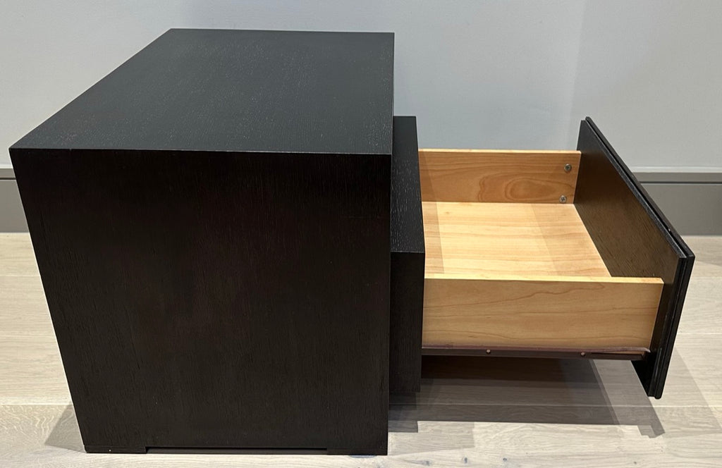 Contemporary Oak Custom Made Bedside Tables, 1990s