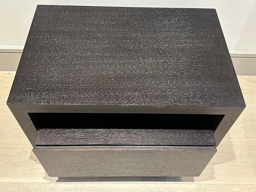 Contemporary Oak Custom Made Bedside Tables, 1990s
