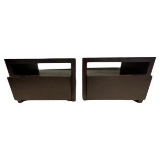 Contemporary Oak Custom Made Bedside Tables, 1990s