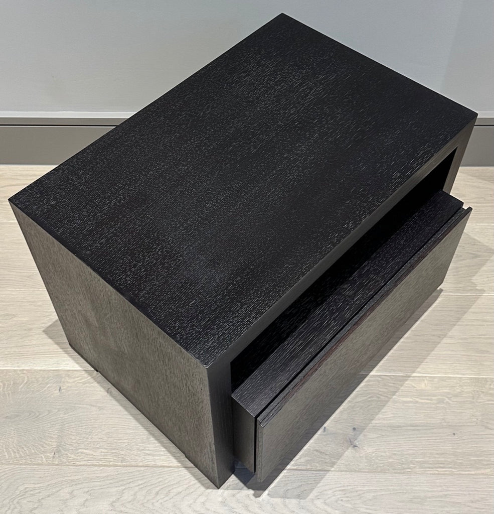 Contemporary Oak Custom Made Bedside Tables, 1990s