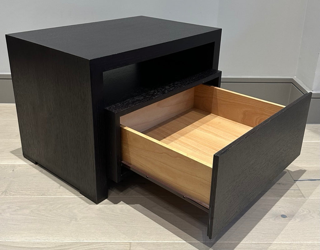 Contemporary Oak Custom Made Bedside Tables, 1990s