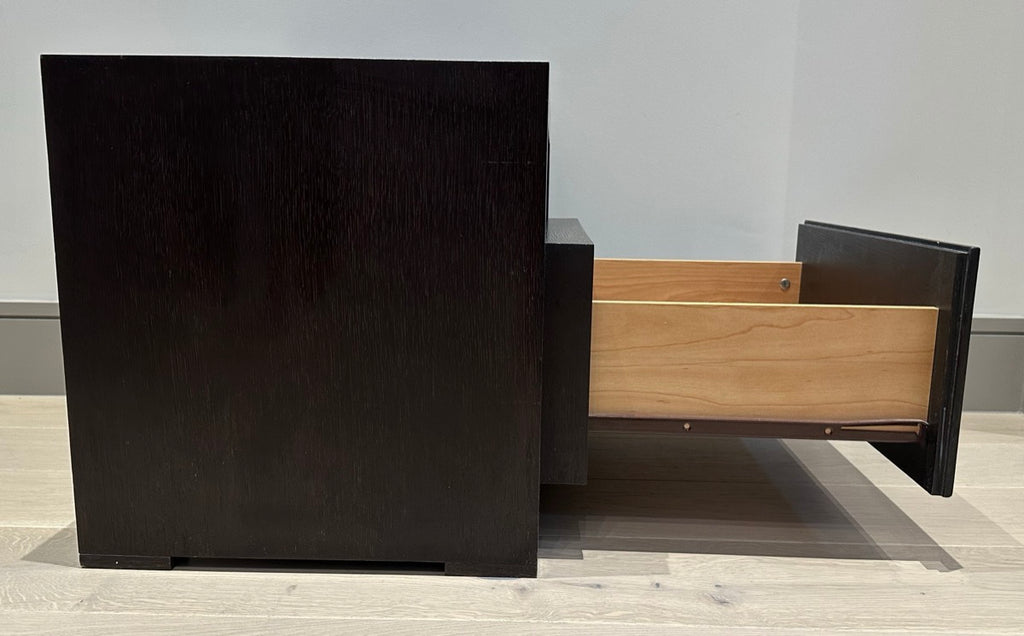 Contemporary Oak Custom Made Bedside Tables, 1990s