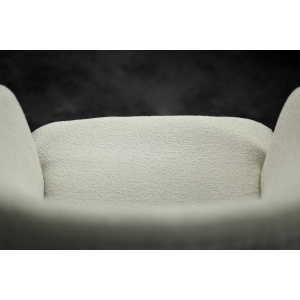 Low Mid-Century Scandinavian Modern Oak & Fabric Armchair with Rounded Backrest, 1960s