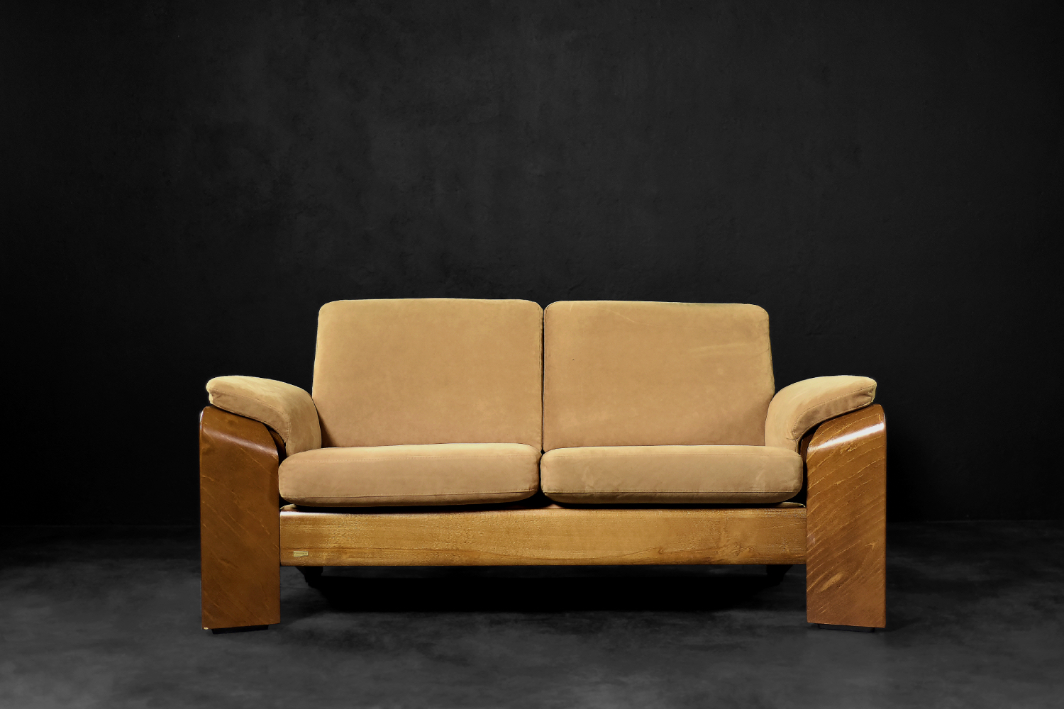 Mid-Century Norwegian Modern Two-Seater Sofa Stressless Pegasus Low Back Loveseat from Ekornes