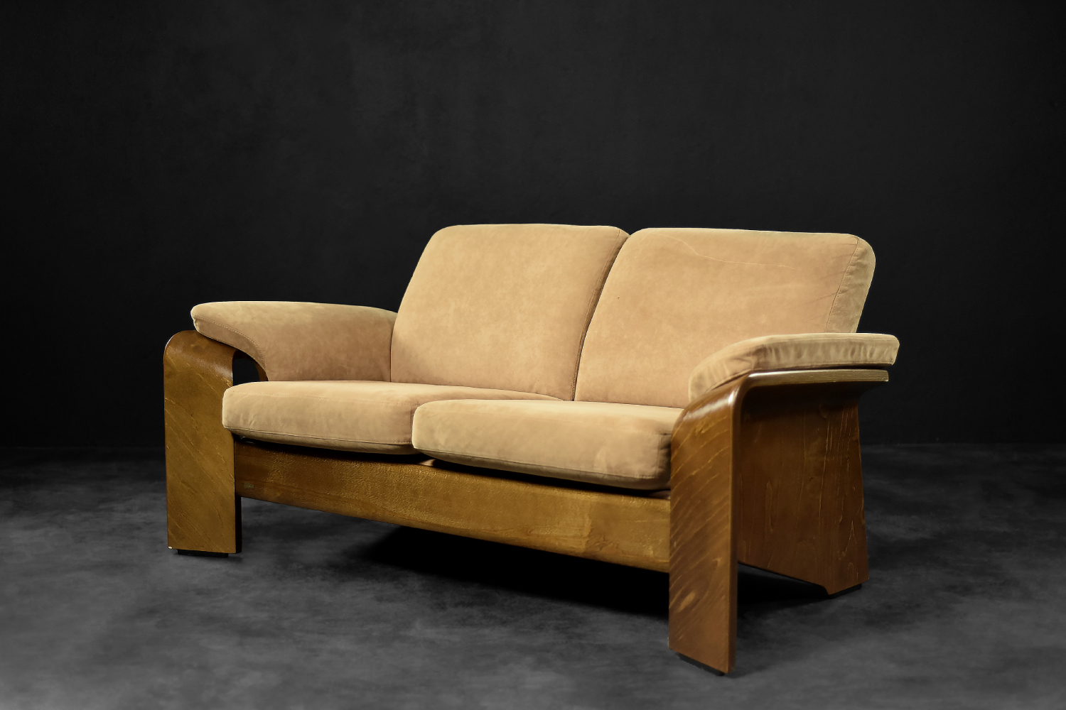Mid-Century Norwegian Modern Two-Seater Sofa Stressless Pegasus Low Back Loveseat from Ekornes
