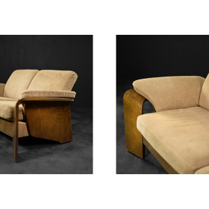 Mid-Century Norwegian Modern Two-Seater Sofa Stressless Pegasus Low Back Loveseat from Ekornes
