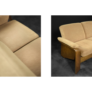 Mid-Century Norwegian Modern Two-Seater Sofa Stressless Pegasus Low Back Loveseat from Ekornes