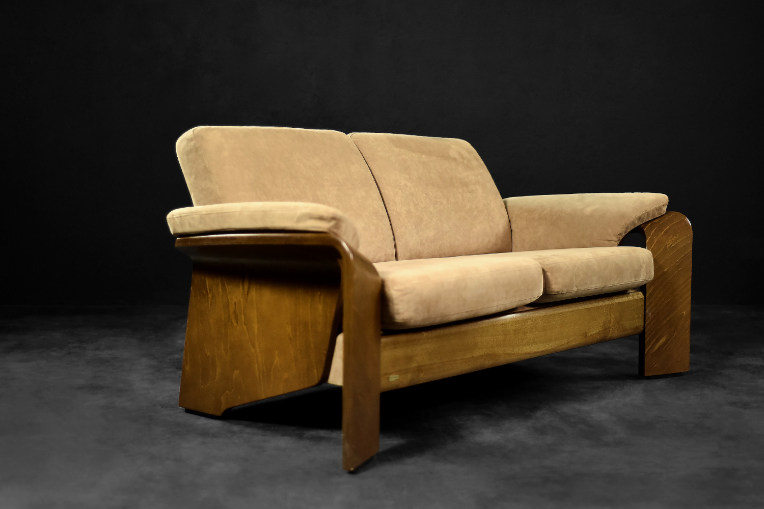 Mid-Century Norwegian Modern Two-Seater Sofa Stressless Pegasus Low Back Loveseat from Ekornes