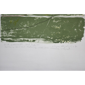 Color Lithograph by Jörgen Fogelqvist, Composition with figures, 1977