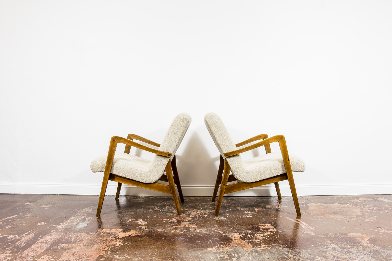 Pair Of Type 300 138 Armchairs From Bystrzyckie Fabryki Mebli, 1960s