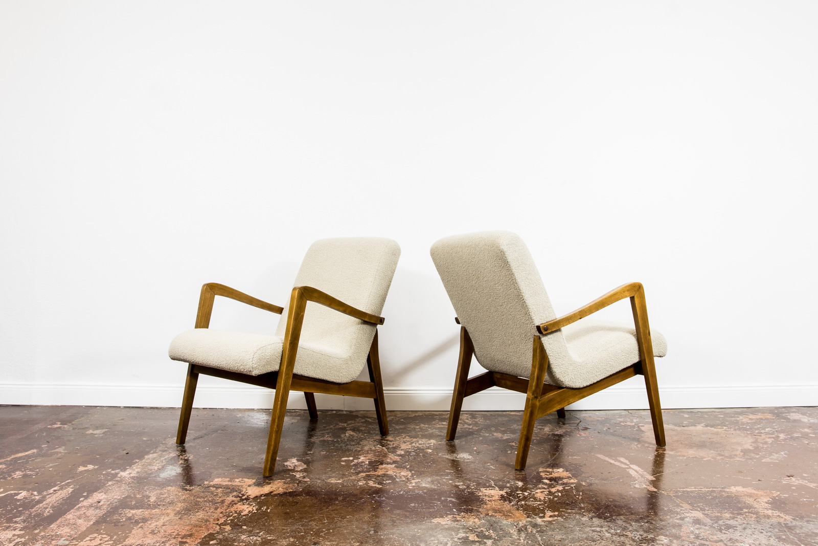 Pair Of Type 300 138 Armchairs From Bystrzyckie Fabryki Mebli, 1960s