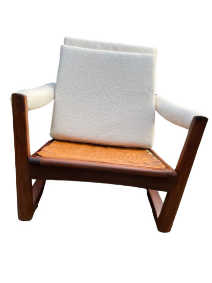 Midcentury Guy Rogers Afromosia Teak Lounge Chair - Image 11