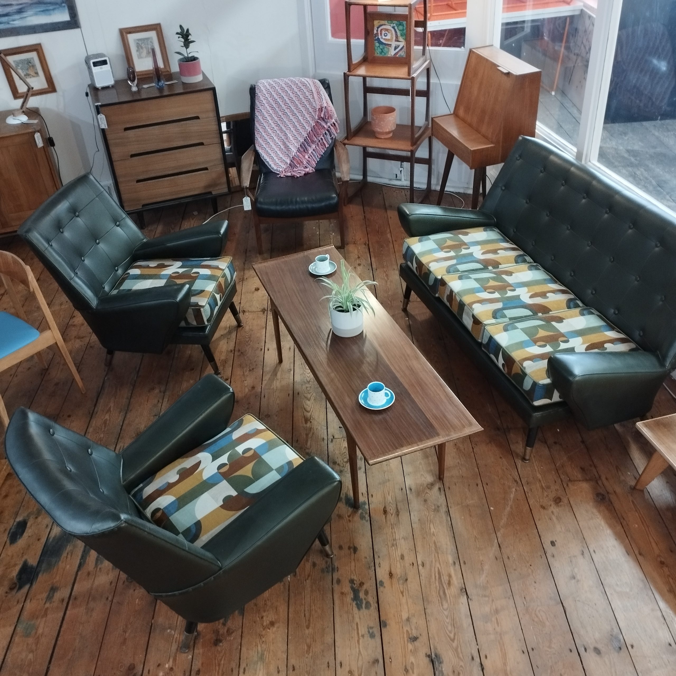 Super Cool Lounge Set – Sofa And Two Chairs, 1965