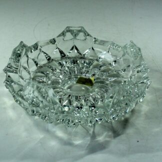 1970s lead crystal glass ashtray, vintage, mid century