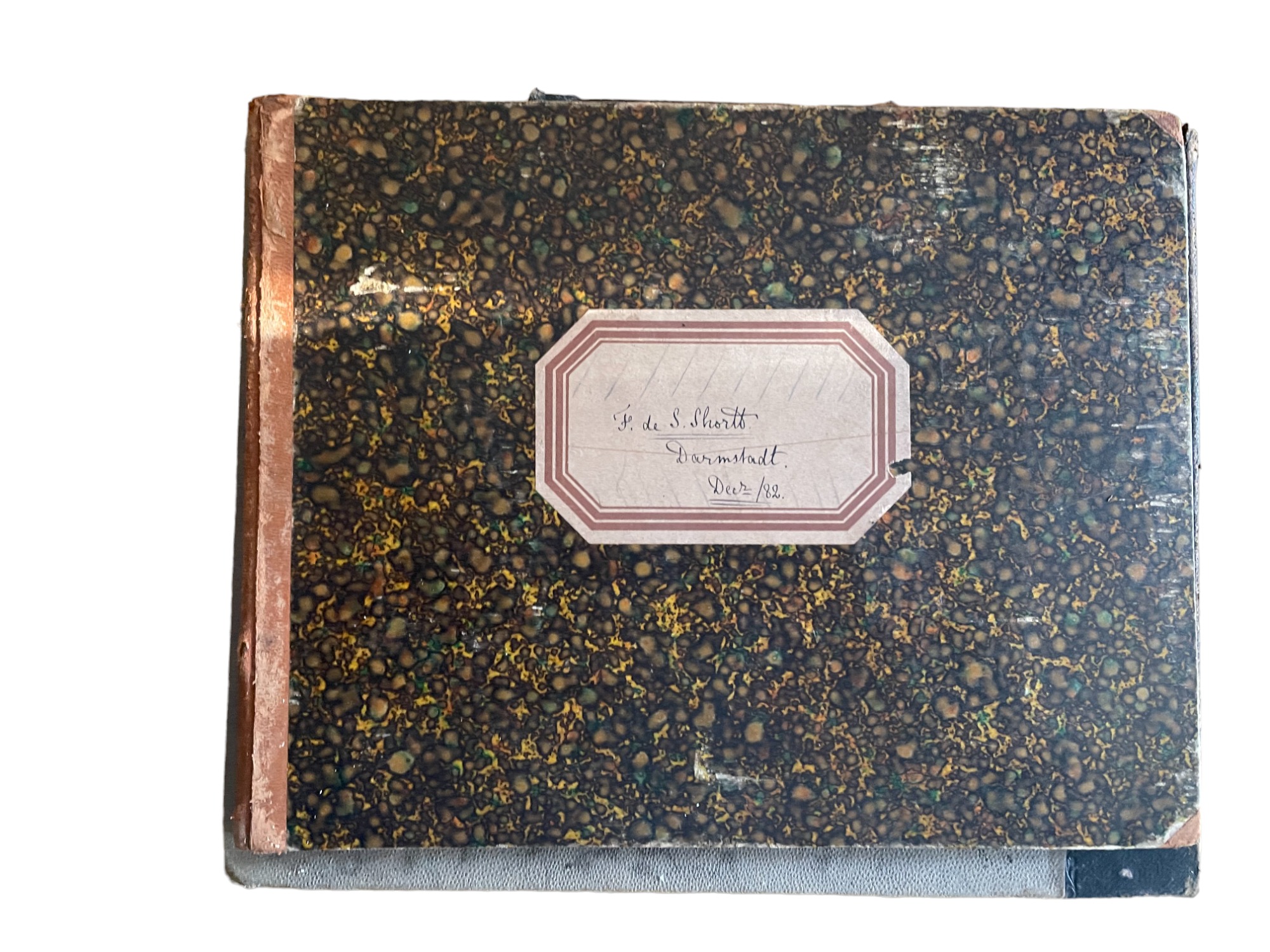 J whatman 1882 sketch book for F. shortt