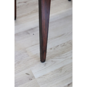 Dining Chairs in Beech Wood and Faux Leather, 1960s, Set of 6