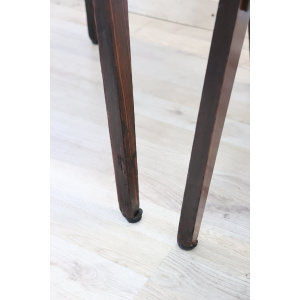 Dining Chairs in Beech Wood and Faux Leather, 1960s, Set of 6
