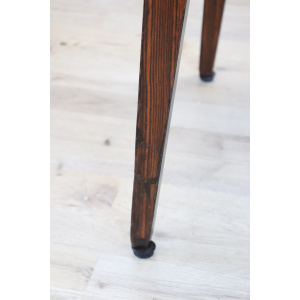 Dining Chairs in Beech Wood and Faux Leather, 1960s, Set of 6