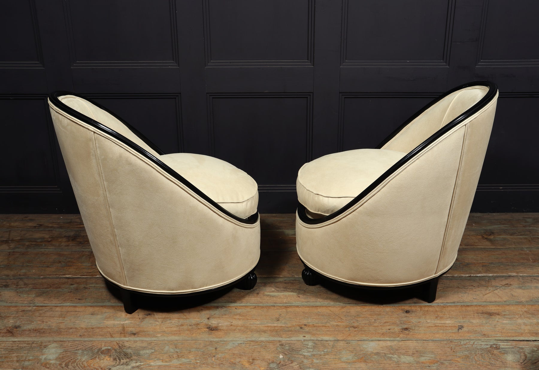 Exceptional Art Deco Salon Chairs Manner Of Ruhlman C1925