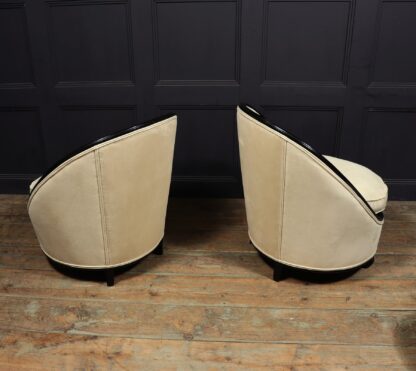 Exceptional Art Deco Salon Chairs Manner Of Ruhlman C1925 - Image 8