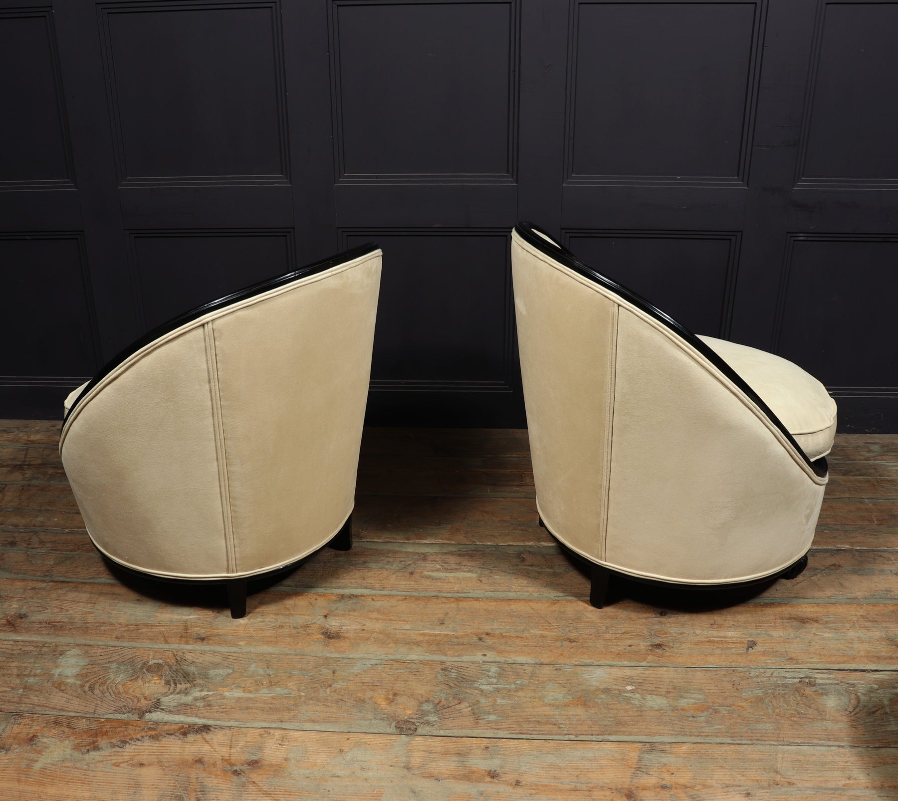 Exceptional Art Deco Salon Chairs Manner Of Ruhlman C1925