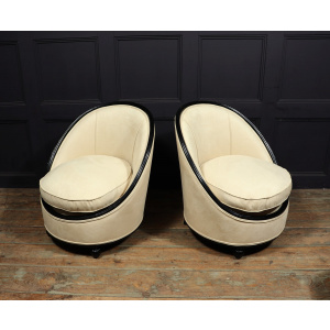 Exceptional Art Deco Salon Chairs Manner Of Ruhlman C1925