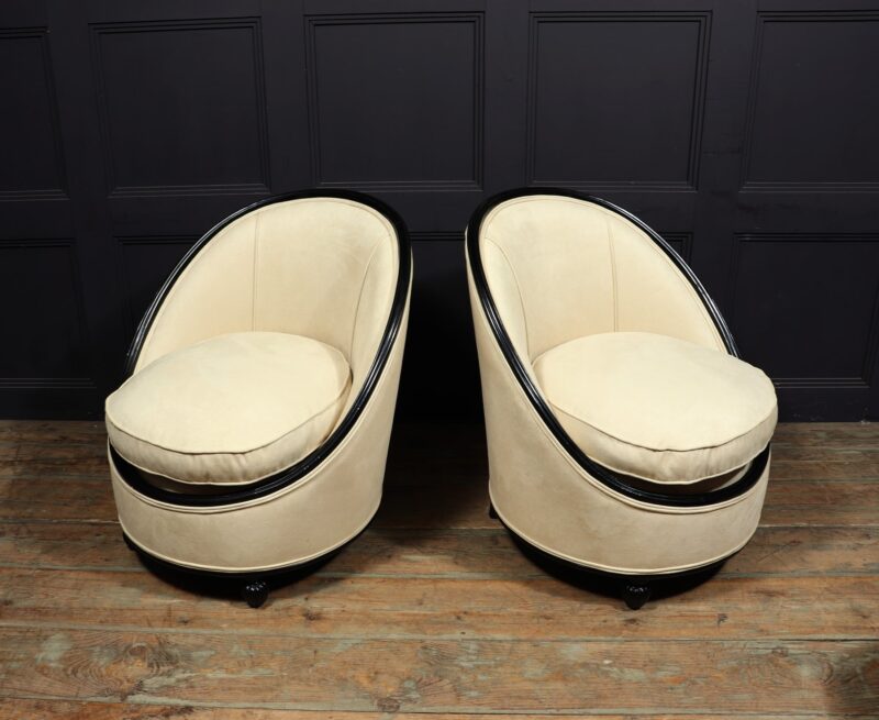 Exceptional Art Deco Salon Chairs Manner Of Ruhlman C1925