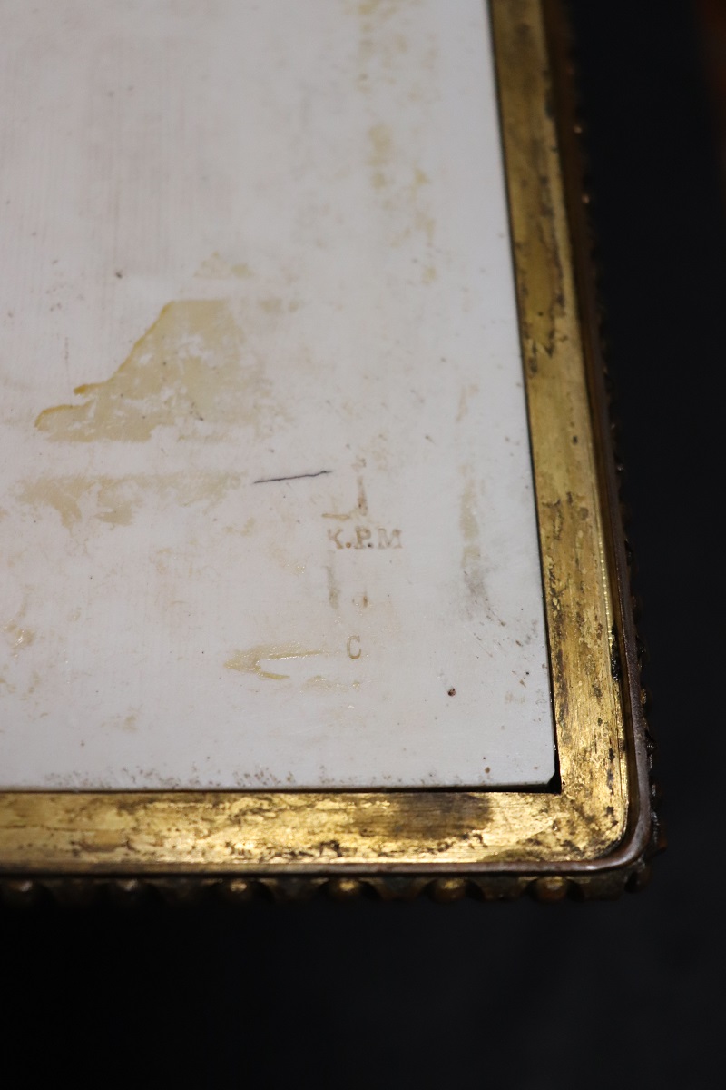 19th Century Bronze Mounted Hand Painted Porcelain Casket from KPM