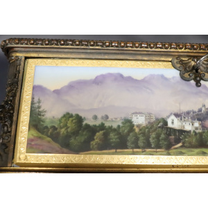 19th Century Bronze Mounted Hand Painted Porcelain Casket from KPM