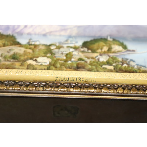 19th Century Bronze Mounted Hand Painted Porcelain Casket from KPM