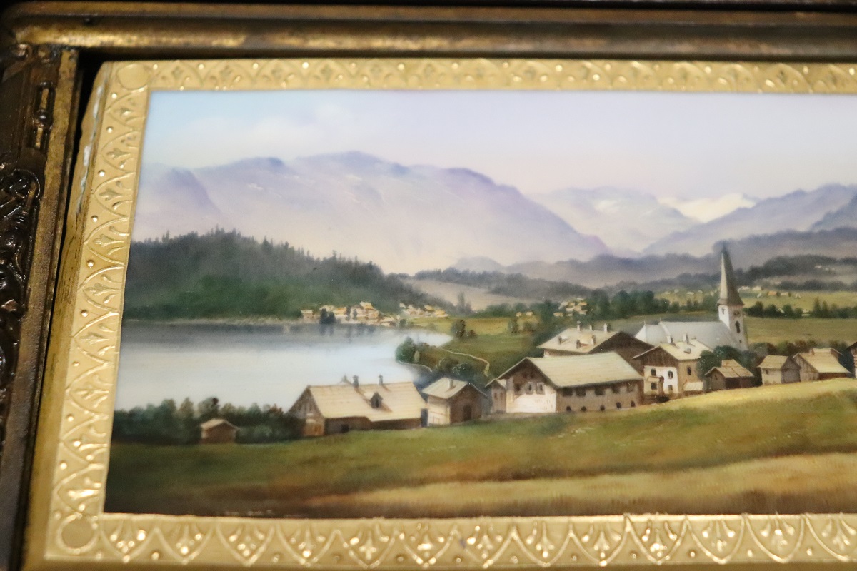 19th Century Bronze Mounted Hand Painted Porcelain Casket from KPM