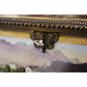 19th Century Bronze Mounted Hand Painted Porcelain Casket from KPM