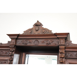Large 19th Century Carved Walnut Sideboard