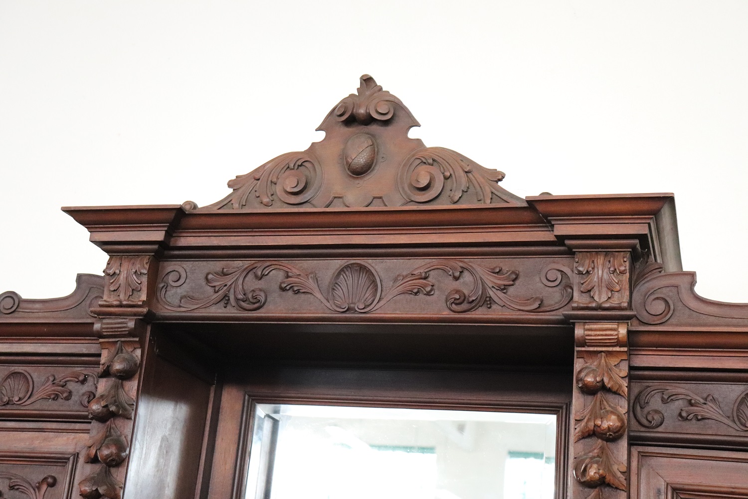 Large 19th Century Carved Walnut Sideboard